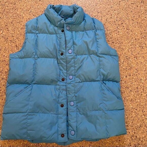 LANDS END Girls Down Puffer Vest - Picture 2 of 5